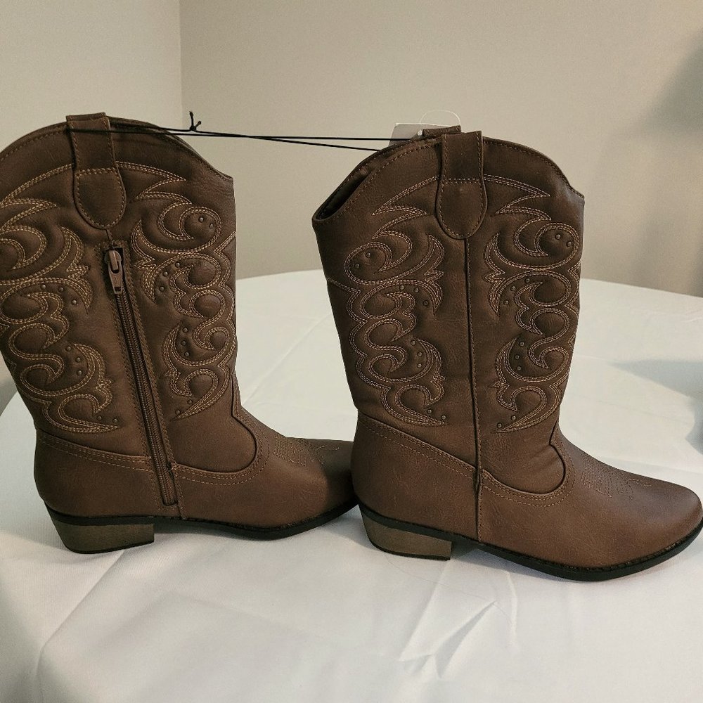 Cat & Jack Cowboy Boots Youth Size 6 (NWT)